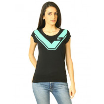 Puma Women Heroes Graphic Black Tops