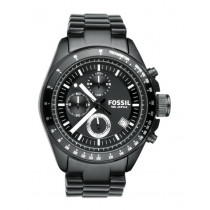 Fossil Men Black Chronograph Watch CH2601