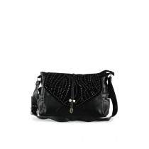 Kiara Women Sequins Black Handbag