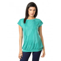 ADIDAS Women Green T-shirt