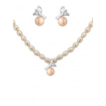 Miki Pearl Women Ivory Jewellery Set
