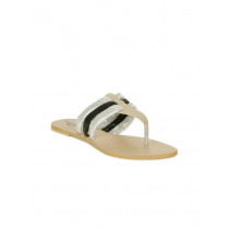 Portia Women Sliver & Black Sandals
