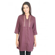 W Women Maroon Tunic