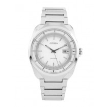Citizen Men White Dial Eco-Drive Watch AW1010-57B