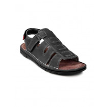 Lee Cooper Men Formal Leather Black Sandal
