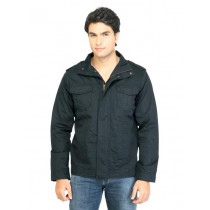 United Colors of Benetton Men Solid Black Jacket
