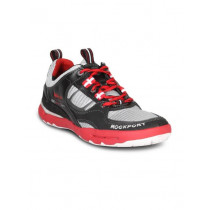 Rockport Men's Hydro Sail Black Silver Red Shoe