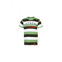 Gini and Jony Kids Boys Stripes Green Tshirts