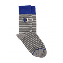 United Colors of Benetton Men Stripes Grey Socks