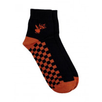 Playboy Men Orange & Black Socks