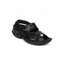 Red Chief Men Black Sandals