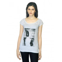 Jealous 21 Women Printed White T-shirt