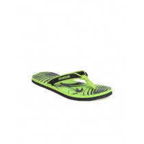 Reebok Women Black & Green Flip Flops
