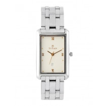 Titan Men White Dial Watch