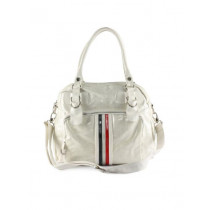 Kiara Women Glossy White Handbag