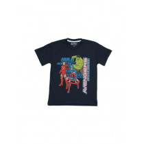 Avengers Boys Navy Blue Printed T-shirt