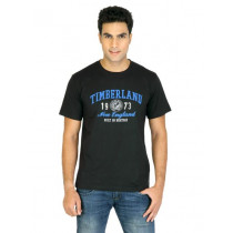 Timberland Men Printed Black Tshirts