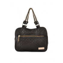 Lino Perros Women Golden Strap Brown Handbag