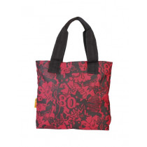 Fastrack Red Printed Tote Bag