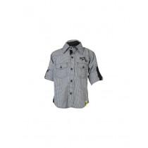 Gini and Jony Kids Boys Check Black Shirts