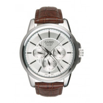 CASIO ENTICER Men Steel-Toned Analogue Watch BS121