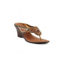 Catwalk Women Bronze Brown Wedges