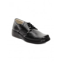 Gliders Men Black Derby Formal Shoes