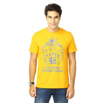 Puma Men puma shield tee Yellow Tshirts