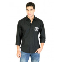 United Colors of Benetton Men Short Black Shirts