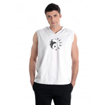 Urban Yoga Men Printed Grey Innerwear T-shirt