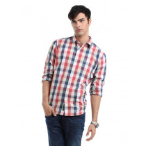 Highlander Men  Blue & Beige Check  Shirt