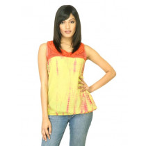 Mother Earth Women Printed Yellow Top