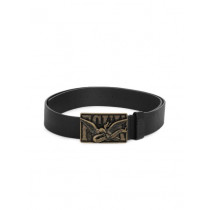 French Connection Men Black Leather Belt