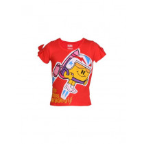 Mr. Men Little Miss Girls Red Printed Top
