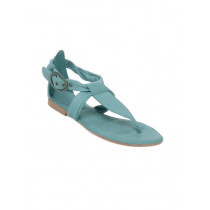 Enroute Women Turquoise Blue Flats
