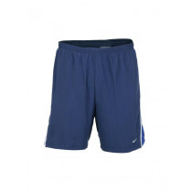 Nike Men Solid Navy Blue Shorts