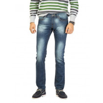 United Colors of Benetton Men Washed Blue Jeans