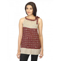 Mother Earth Women Printed Red Tunic