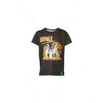 Palm Tree Kids Boys Printed Brown Tshirts