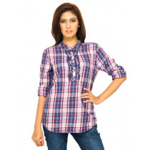 Wrangler Women Frill Check Multi Tops