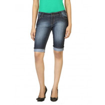 Jealous 21 Women Washed Blue Shorts