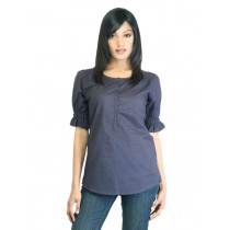 United Colors of Benetton Women Charcoal Top