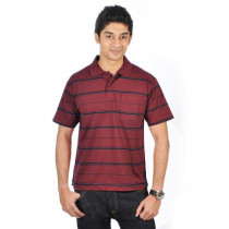 Classic Polo Men Ikon Maroon Polo Tshirts