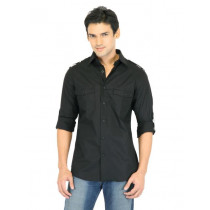 United Colors of Benetton Men Light Winters Black Shirts