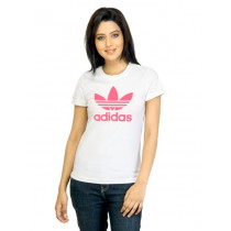 ADIDAS Originals Women Trefoil White Tshirt