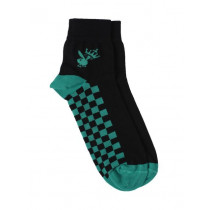 Playboy Men Black & Green Socks