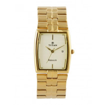 Titan Men Cream Dial Watch