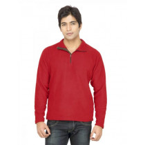 Quechua Men Fleece Red Sweatshirt