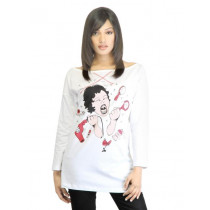 United Colors of Benetton Women White Printed Top