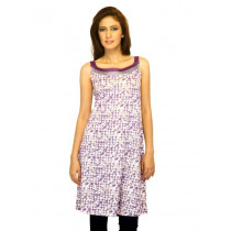 W Women Printed Purple Kurtas
